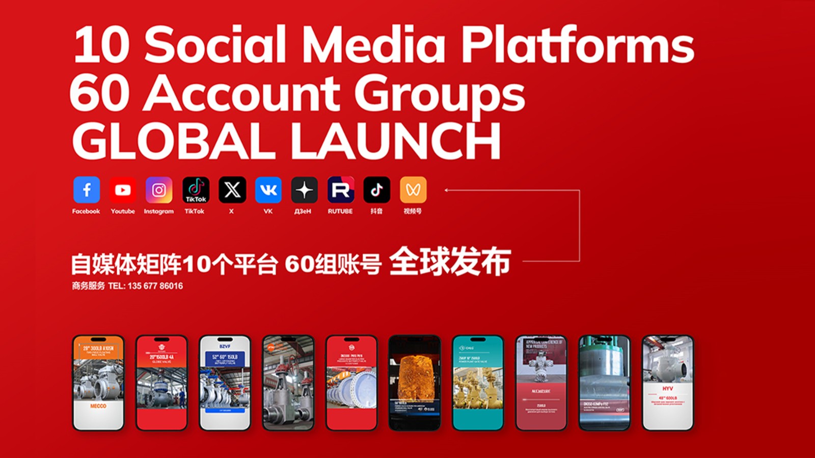 中阀传媒 · 全球社媒矩阵——为阀门行业打造全球声量